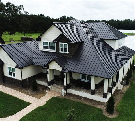 will a dark metal roof make your house|black metal roof pollution.